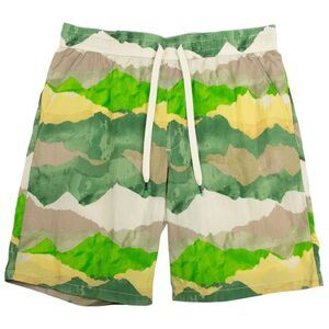 Houston White Men's Swimwear Shorts Mountain Print, Medium